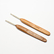 Bambú mango de hierro agujas de gancho de ganchillo TOOL-R034-3.0mm-1