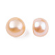 Perle di perle d'acqua dolce coltivate naturali semiforate PEAR-N020-06A-6