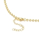 Rack Plating Brass Ball Chain Necklaces for Women NJEW-G102-01A-G-3