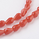 Chapelets de perles en verre imitation jade GLAA-A036-A03-3