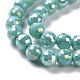 Chapelets de perles en verre opaque de couleur unie GLAA-E036-10-M-5