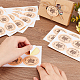 OLYCRAFT 180pcs Self-Adhesive Gift Tag Stickers Coated Paper Sticker Adhesive Label Sticker Flower Pattern Packaging Sealing Stickers for Envelope Sealing Wedding Invitations DIY-OC0009-12-3