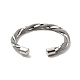 304 bracelet manchette ouverte en corde torsadée en acier inoxydable pour femme BJEW-P283-16M-3