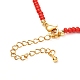 Heart Alloy Enamel Charm Necklace for Girl Women NJEW-JN03691-9