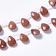 Chapelets de perles en goldstone synthétique G-G822-03B-1