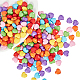 CHGCRAFT 700Pcs Acrylic Heart Beads Color Heart Pony Beads for Necklace Jewelry Making Craft SACR-GL0001-01-4