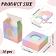Cajas de regalo de papel de cartón de color del arco iris CON-WH0086-057-2