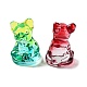 Zweifarbige galvanisierte K9-Glas-3D-Hundefiguren GLAA-B016-01-2