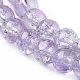 Spray Painted Crackle Glass Beads Strands X-CCG-Q002-6mm-02-3