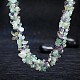 Vintage Natural Fluorite Chips Beaded Necklaces NJEW-BB16512-4