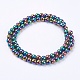 1Strand Grade A Non-Magnetic Synthetic Hematite Beads Strands X-G-S096-6mm-5-2