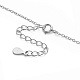 SHEGRACE Rhodium Plated 925 Sterling Silver Pendant Necklaces JN642B-7