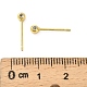 Латунные серьги KK-B142-04A-G-3