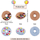 Benecreat 8 stücke 2 farben filz nadel filzen donut ornamente AJEW-BC0001-97-2
