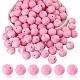 100Pcs Silicone Beads Round Rubber Bead 15MM Loose Spacer Beads for DIY Supplies Jewelry Keychain Making JX461A-1