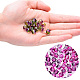 Two Tone Transparent Spray Painted Acrylic Beads X-ACRP-T005-10mm-26-M-4