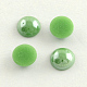 Pearlized Plated Opaque Glass Cabochons PORC-S801-5mm-08-1