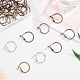 Brass Hoop Earrings KK-FH0001-26-5