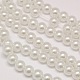 Brins de perles rondes en verre teinté écologique X-HY-A002-6mm-RB001-1