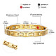 SHEGRACE Stainless Steel Watch Band Bracelets JB654B-3