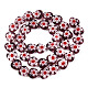 Chapelets de perles vernissées de millefiori manuelles LAMP-S191-19A-01-4
