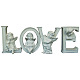 Креативные украшения для дома с буквой ангела из смолы LETT-PW0002-63-1