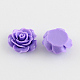 Cabochons de fleur rose de dos plats d'accessoires & accessoires de costume ornements en résine CRES-Q105-11-1