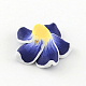 Plumeria hecha a mano de arcilla polimérica flor 3D abalorios CLAY-Q192-15mm-03-2