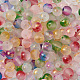 Brins de perles de verre peintes à la bombe givrée GLAA-TA0003-10-6