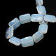 Sfaccettate perline rettangolo Opalite fili G-R304-02-2