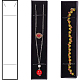 BENECREAT 12 Pack 22.4x5.5x3cm Black Necklace Bracelet Boxes Rectangle Black Cardboard Jewellery Box with Velvet Filled for Anniversaries CBOX-BC0001-14-3
