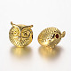 Owl Alloy Beads PALLOY-L161-04G-1