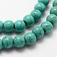 Synthetic Howlite Bead Strand G-P228-04-6mm-2