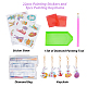 SUPERFINDINGS 1 Set DIY Rabbit with Easter Egg Diamond Painting Keychains Kits DIY-FH0005-10-3