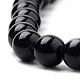 Brins de perles d'onyx noir naturel G-S259-19-6mm-3