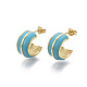 Brass Stud Earrings EJEW-R144-008-NF-4