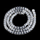 Chapelets de perles en verre transparent GLAA-N047-09-E01-2