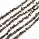 Natural Pyrite Nuggets Beads Strands G-I125-80-1