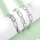 Текстурированные цепочки-скрепки из нержавеющей стали 304 для женщин и мужчин NJEW-A052-01P-2