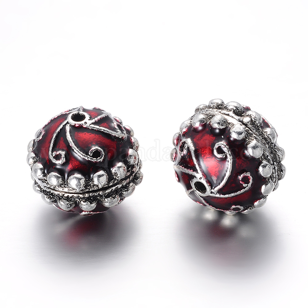 NBEADS 120 Pz 12 Stili Perline Europee in Lega, Distanziatrici in Argento Tibetano Antico Charm con Catene A Foro Grande per La Creazione di Gioielli