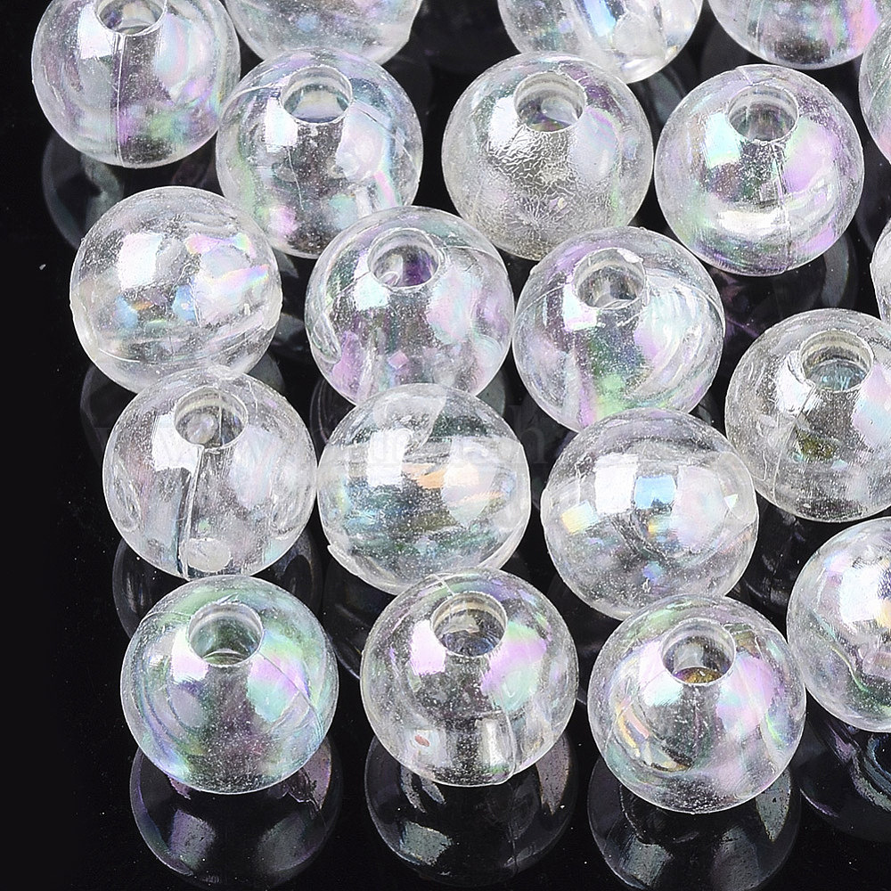 10 Piezas De Abalorios De Bola De Cristal Para Fabricación De Joyas