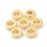 Tibetan Style Alloy Beads, Lead Free and Cadmium Free and Nickel Free, Donut, Golden, 6x2mm, Hole: 2.5mm.