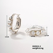 Нежные жемчужные серьги-кольца JZ7732-2