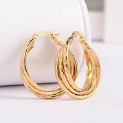 Новые модные серьги-кольца из нержавеющей стали 304 EJEW-L129-17