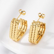 Серьги-гвоздики из нержавеющей стали 304 EJEW-G423-33A-G