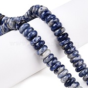 Натуральное синее пятно нитки из бисера яшмы G-T138-72