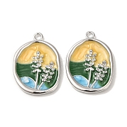 Латунь эмаль подвески KK-S368-09P