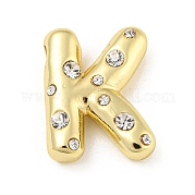Латунные микропаве прозрачные подвески с фианитом KK-E093-04G-K