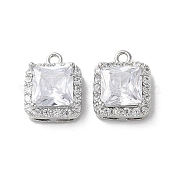 Латунные микро проложить кубического циркония подвески KK-F872-18P