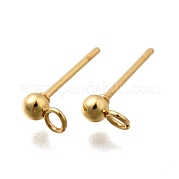 201 фурнитура для сережек-гвоздиков из нержавеющей стали STAS-R156-01G-02